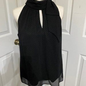 White House Black Market Black Halter Top